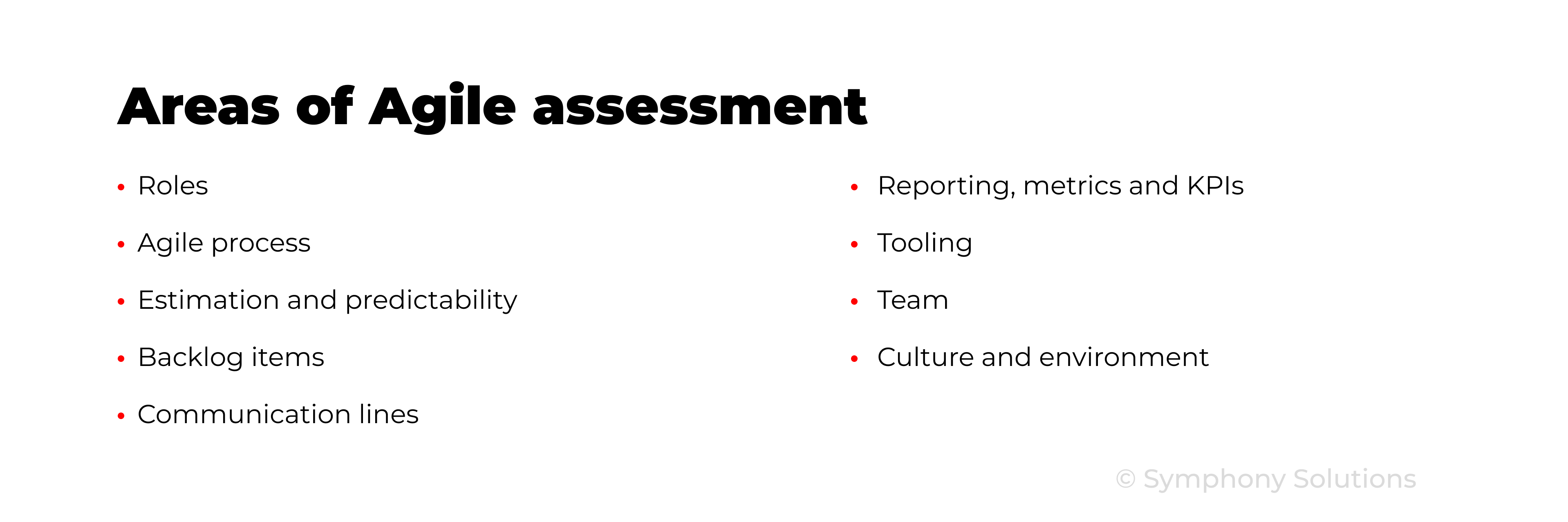 agile assessment parts