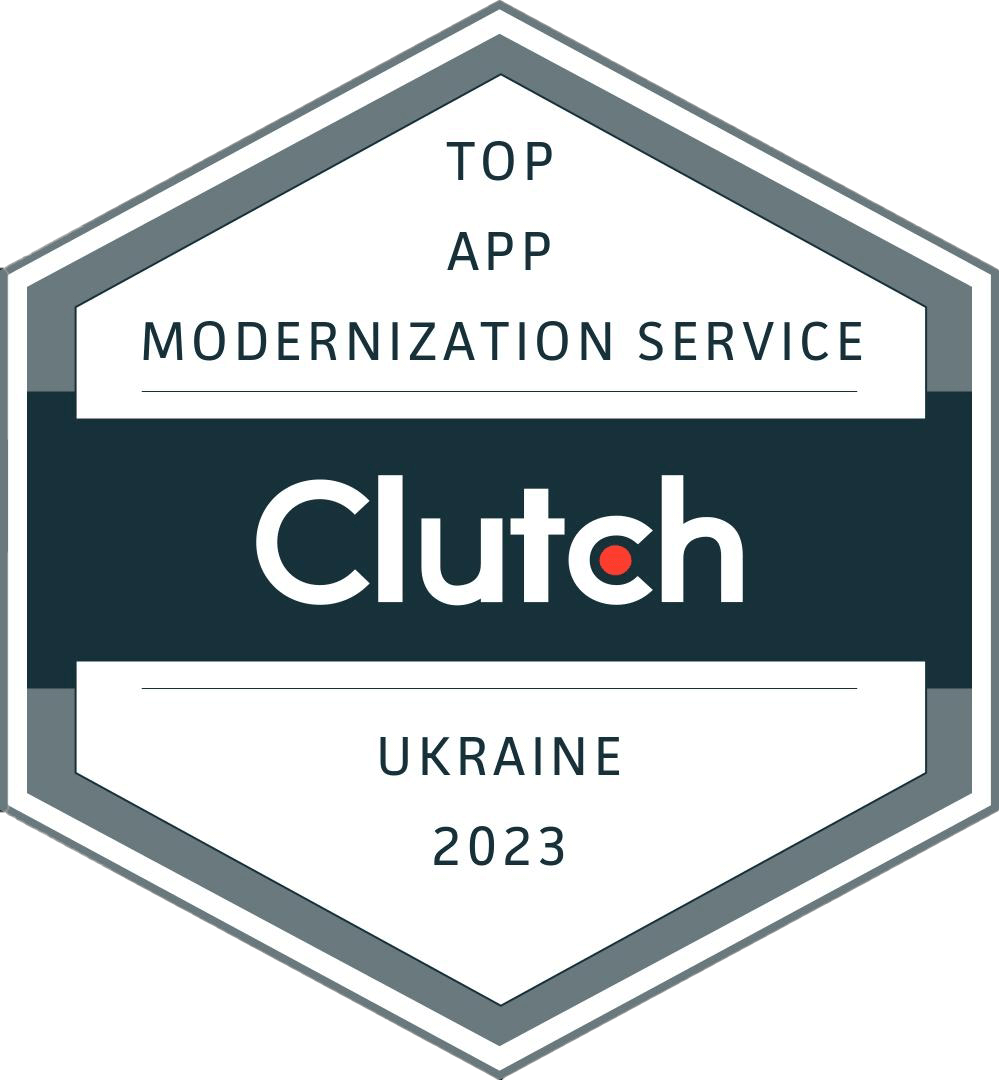 Top App Modernization Service in Ukraine 2023 by Clutch